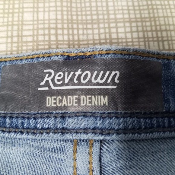 Revtown Decade Denim Taper Jeans Men's Size 34x30 Stretch Blue Medium Wash. - Picture 7 of 12